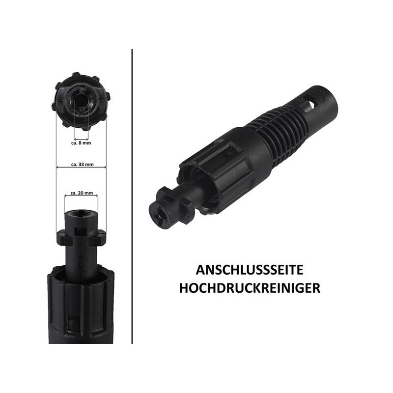 Adapter 2 suitable Parkside accessories for 9,99 Kärcher gun, €
