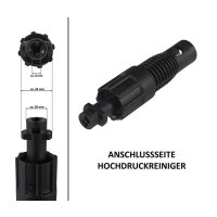 Adapter 2 Parkside accessories suitable for Kärcher gun