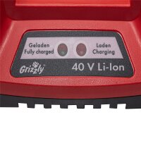 Grizzly Tools quick charger 40V, 1.25h, suitable for the 40 Volt system