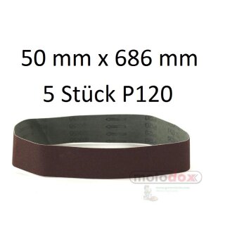 5 Stück Schleifband (Körnung 120)