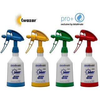 Kwazar 4 Piezas Mercury Súper PRO+ 360 Grados VITON Botella de spray 0,5 Litro