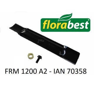 Florabest Ersatzmesser inkl. Messerschraube für Elektro Rasenmäher FRM 1200 A2 - IAN 70358