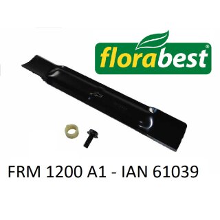 Florabest Ersatzmesser inkl. Messerschraube für Elektro Rasenmäher FRM 1200 A1 - IAN 61039