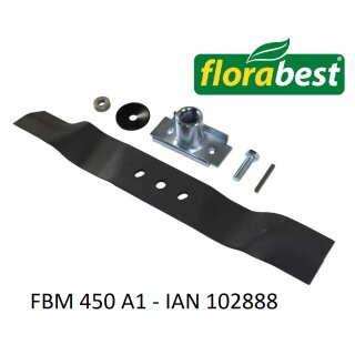 Cuchilla de recambio Florabest para cortacésped de gasolina FBM 450 A1 - IAN 102888