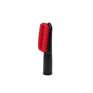Brosse à main universelle USB, 35mm, poils rouges, Made in Germany