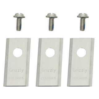 Set of 3 replacement blades including screws