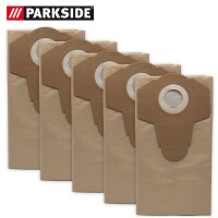 Bolsa filtrante de papel Parkside, 20 L, paquete de 5,...