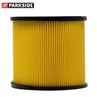 Parkside dry filter / pleated filter / lamella filter without cover, with steel inner grille, open on both sides