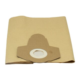 Paper filter bag, 20 l, pack of 5, brown