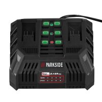 Caricabatterie doppio Parkside 20V 2x 4,5 A PDSLG 20 B1...