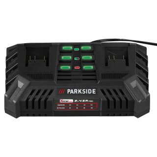Cargador doble Parkside 20V 2x 4,5 A PDSLG 20 B1 UK para dispositivos de la familia Parkside X 20V
