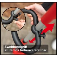 B-Ware Grizzly Tools Elektro Fugenbürste EFB 401, 400 W, verstellbarer Teleskopstiel, werkzeugloser Bürstenwechsel, Spritzschutz,  inklusive 2 Arbeitsbürsten