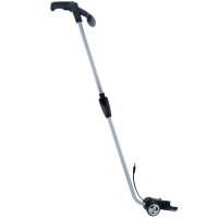 Driving stick with wheels and telescopic handle